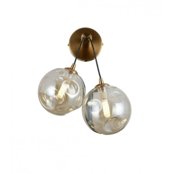 Бра Italux WL-54456-2-HB-AMB Perlos G9 2x5W IP20 Brass (063996)
