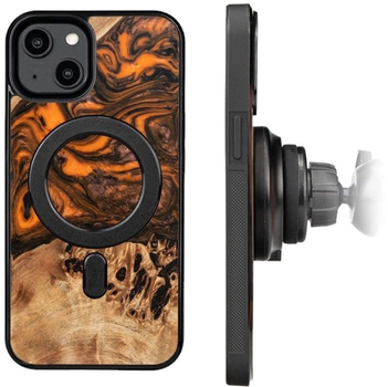 Панель Bewood Unique Orange для iPhone 15 Plus з MagSafe Orange/Black (5907511793047)