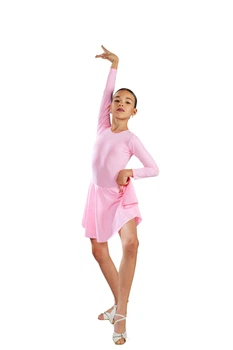 Платье для бальных танцев Dance & Sport N97 бифлекс L/122-128 Розовый
