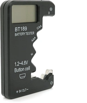 Тестер емкости Voltronic LCD-BT189 цифровой для аккумуляторных батарей AA/AAA/1.5V/9V (YT37203)