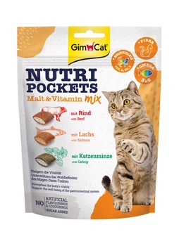 Вітамінні ласощі GimCat Nutri Pockets для котів Мультивітамін мікс 150 г