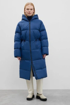 Длинный женский пуховик oversize Finn Flare FWC11084-175 синий XL