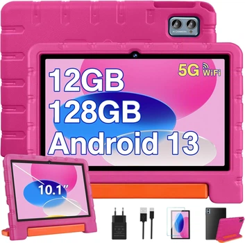 Планшет 10.1" Ziovo Z138 12/128Gb 8 ядер Android 13 6000 mAh + Чехол Pink