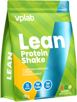 Протеїн VPLab Lean Protein Shake 750 г Білий шоколад з малиною (5060255354605)