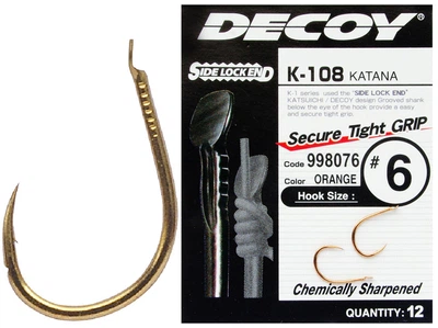 Крючок Decoy K-108 Katana 06, 12 шт