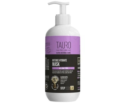 Інтенсивно зволожувальна маска для шкіри та шерсті собак і котів Tauro Pro Line Ultra Natural Care Intense Hydrate Mask 400 мл (TPL63595)