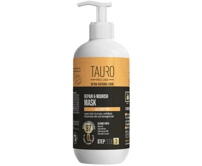 Маска відновлення та живлення для шкіри та шерсті собак і котів Tauro Pro Line Ultra Natural Care Repair and Nourish Mask 400 мл (TPL63604)