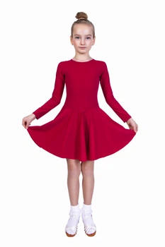 Платье для бальных танцев Dance & Sport N97 бифлекс M/116-122 Красный