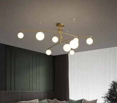 LED-Люстра Перлина, Золота -9 шт
