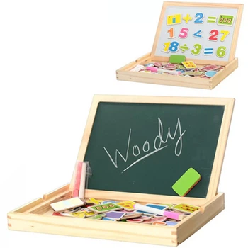 Настільна магнітна дошка з цифрами 2 в 1 Tree Toys MD 0694 L з маркером та крейдою (MD 0694-RT)