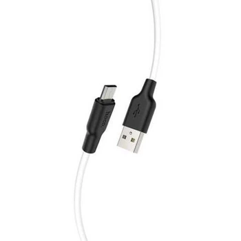 Кабель USB Hoco X21 Plus Silicone Micro 2m (black/white)