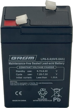 Тяговий акумулятор Grom AGM 5Ah 6V (СТ-00163959)