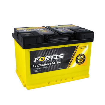 Батарея аккумуляторная FORTIS 12В 80Ач 780A(EN) R+(FRT8000) пр-во FORTIS