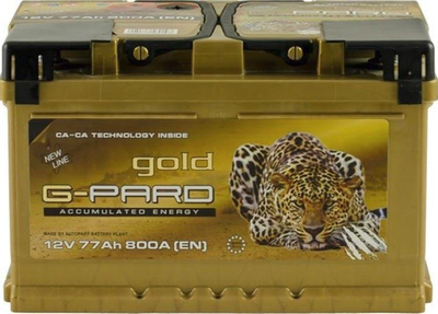 Батарея аккумуляторная G-Pard Gold 12В 77Ач 800A(EN) R+(TRC077G00) пр-во G-PARD