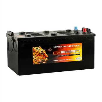 Батарея аккумуляторная G-Pard 12В 220Ач 1450A(EN) L+(TRC22000) пр-во G-PARD