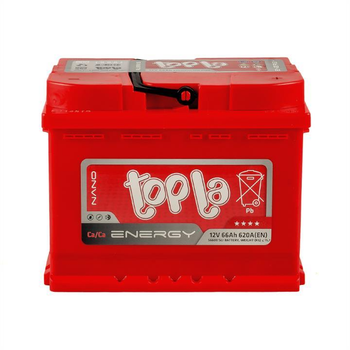 Батарея аккумуляторная Topla Energy 12В 66Ач 620A(EN) R+(108066) пр-во TOPLA