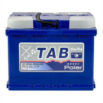 Батарея аккумуляторная Tab Polar Blue 12В 60Ач 600A(EN) R+(121060) пр-во TAB