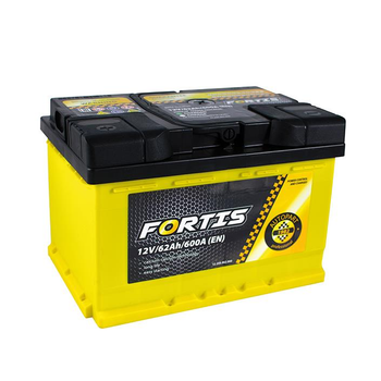 Батарея аккумуляторная FORTIS 12В 62Ач 600A(EN) L+(FRT6201) пр-во FORTIS
