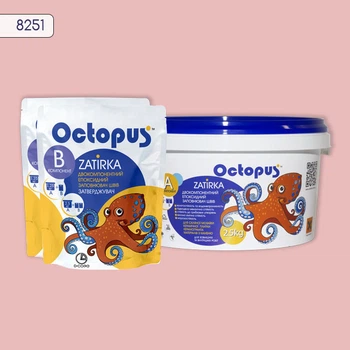 Затирка для плитки Octopus Zatirka розово-коралловый 8251 эпоксидная 2,5 кг