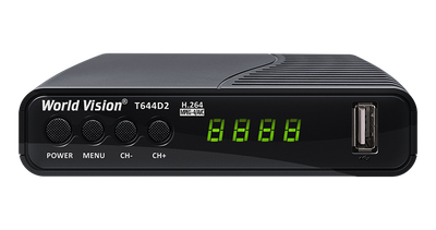 Эфирный Т2 ресивер цифровой тюнер World Vision T644D2