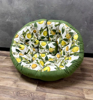 Безкаркасне крісло-матрац трансформер панама Lemon meyeri 160х80 см оливкове