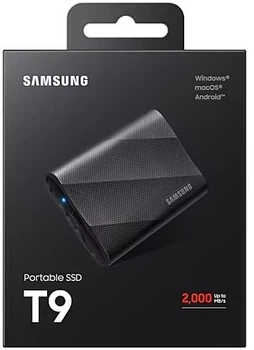 Накопичувач зовнішній SSD 2.5" USB 1.0 TB Samsung T9 Black (MU-PG1T0B/EU) Чорний 23619