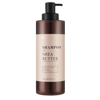 Бессульфатный шампунь для блеска волос с маслом ши Clever Hair Cosmetics Glossy Line with Shea Butter, 1000 мл