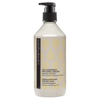 Зволожуючий шампунь з олією обліпихи та манго Contempora Hair Superfood For Dry Hair Hydrating Shampoo, 500 мл