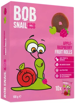 Натуральные конфеты Bob Snail Яблочно-малиновые 100 г (4820219346494)