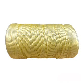 Полипропиленовая нить Ice Silk №33 цвет светло-желтый толщина 1,5мм 100 гр Ледяная нить для шляп, сумок, обуви (7383)
