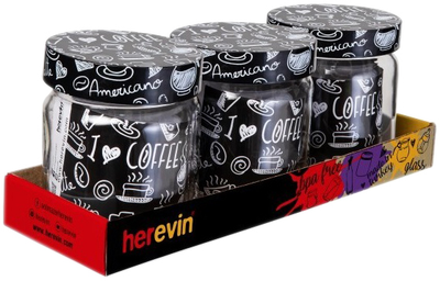 Набор Банок Herevin Coffee 425 мл х 3 шт (144357-400)