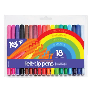 Фломастери YES 18кол. 650460 Erudite /650460/