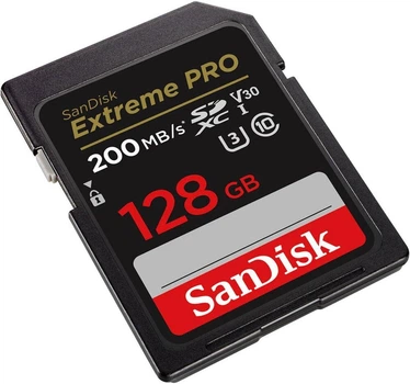 Карта памяти SanDisk Extreme PRO 128GB UHS-I U3 SDXC (Б/У)