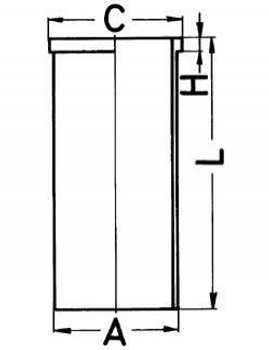 Гильза цилиндра KOLBENSCHMIDT 89316190 Peugeot Partner, 306; Citroen Xsara, Berlingo