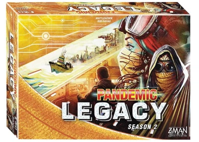 Настольная игра Z-MAN GAMES Пандемия: Наследие. Сезон 2 (желтая коробка) (Pandemic Legacy: Season 2 (Yellow Version)) (англ.) (ZM7173)