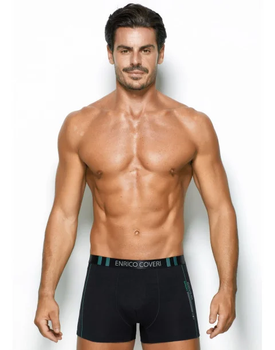 Мужские трусы боксеры, черные Enrico Coveri EB1269 L