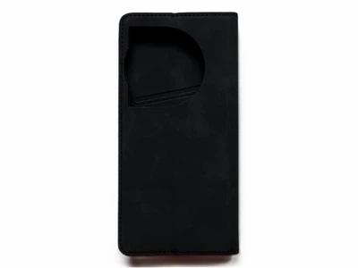 Захисний чохол-книжка K'try для OnePlus 12 чорний, з матової штучної шкіри зі слотами для карт