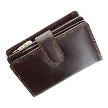 Женский кожаный кошелек Visconti MZ11 Venice (Italian Brown)