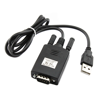 Кабель переходник к компьютеру USB-RS232 DB9 PL2303+MAX3243C 90см черный
