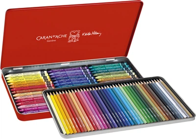 Набор Caran d'Ache Keith Haring Colour Set В металлическом боксе