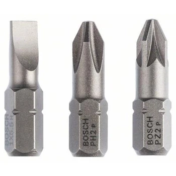 Біти Bosch Extra Hart S1х5,5, PH2, PZ2, 25 мм 3 шт (2607001766)