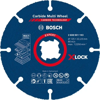 Пильный диск Bosch Expert Carbide Multi Wheel X-Lock 125x22.23 мм (2608901193)