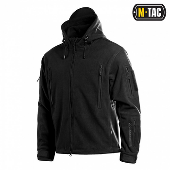 Тактична куртка M-Tac флісова Windblock Division Gen.II Black чорна M