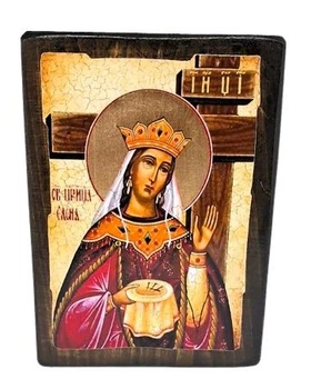 Икона святая царица Елена (на дереве) 300*400 мм