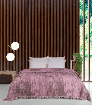 Плед из 100% хлопка Diva Kiparis Pink 205*200 20072208