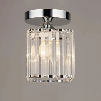 Люстра потолочная Light House SR-19614/1H CH D120*H170 хром, плафон прозрачный