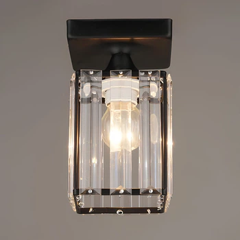 Люстра потолочная Light House SR-19612/1H BK D100*H170 черная, плафон прозрачный
