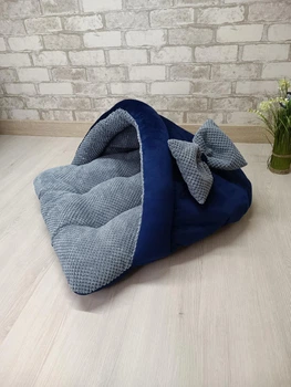 Лежак норка з капюшоном для котів та собак Animals_joy M 70*60 cм (016)