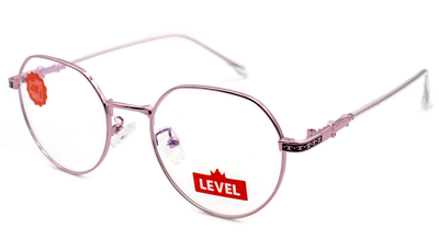 Компьютерные очки Level PINK Blue blocker с чехлом и салфеткой