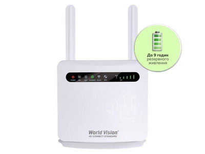 4G WIFI роутер World Vision 4G CONNECT STANDART 3G/4G / LAN під SIM карту з ДВОМА АКБ
